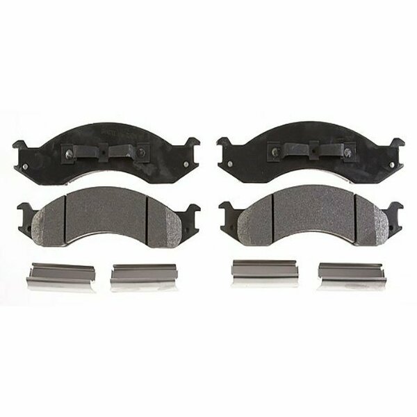 R/M Brakes BRAKE PADS OEM OE Replacement With Hardware Metallic PGD557M